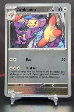 Pokemon Ambipom #079/094 English Phantasmal Flames Reverse Holo - Image 1