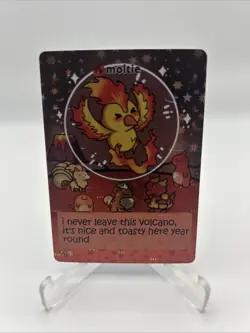 Pokiebubies 1st Edition Fan Art Chef Ken Lee Moltie #61 Moltres V2 Holo Pokemon - Image 1