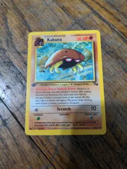 Pokemon TCG Fossil (1st Edition) #50/62 Kabuto LP+ - Image 1