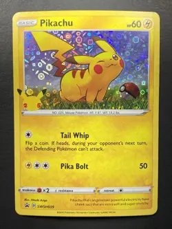 Pokemon: Pikachu SWSH039 General Mills Black Star Promo Holofoil || - Image 1