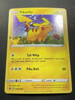 Pokemon: Pikachu SWSH039 General Mills Black Star Promo Holofoil || - Image 2