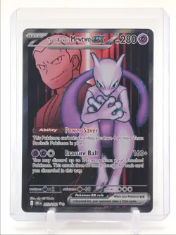 TEAM ROCKET'S MEWTWO EX 2025 POKEMON DESTINED RIVALS ULTRA RARE Q4339 - Image 1