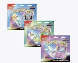 Pokemon TCG Prismatic Evolutions Tech Sticker Collection Set Lot Of 3 Sealed New - Image 1