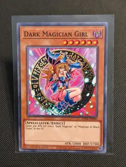 Yu-Gi-Oh TCG Dark Magician Girl LED6-EN000 1st Edition Near Mint Condition - Image 1