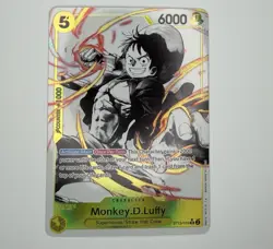 One Piece Monkey D. Luffy ST13-015 Three Brothers Black White Foil Alt Art 015 - Image 1