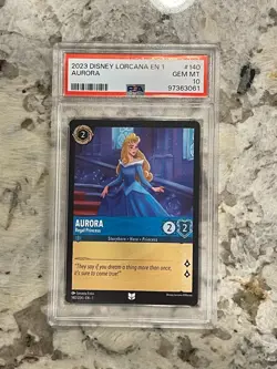 Disney Lorcana First Chapter Aurora #140 Regal Princess PSA 10 - Image 1