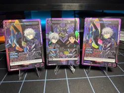 Union Arena TCG English UE15BT Evangelion Super Rare SR LOT Of 3 - Image 1