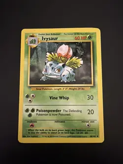 Pokemon Ivysaur Base Set Uncommon Card 30/102 1995 Near Mint NM Vintage - Image 1