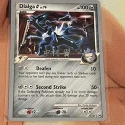 Pokemon TCG Dialga G 7/127 Platinum Holo Rare Card 2009 World Championships - Image 1