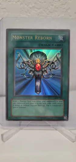 Yu-Gi-Oh Monster Reborn LOB-118 Ultra Rare Holo Card 2002 - Image 1
