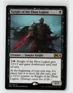 Knight of the Ebon Legion Core Set 2020 Magic The Gathering MTG Card - Image 1