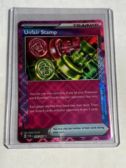 Pokemon Card Unfair Stamp 165/167 NM/M Twilight Masquerade Pokemon Card - Image 1