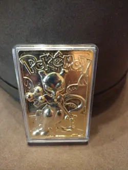 1999 MewTwo Pokemon 23K Gold Plated Trading card Limited Edition Burger King - Image 2