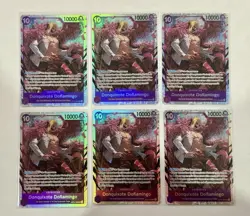 One Piece OP14-069 Donquixote Doflamingo SR 6 Cards Lot English - Image 1