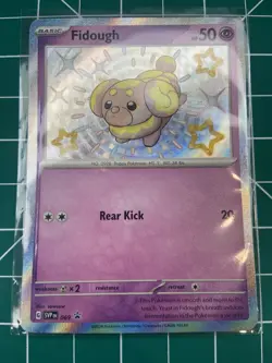 Pokemon - Fidough - SVP069 - SV Paldean Fates - Black Star Promo - Shiny Card - Image 1
