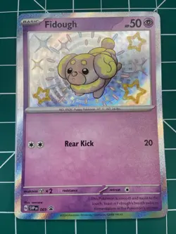 Pokemon - Fidough - SVP069 - SV Paldean Fates - Black Star Promo - Shiny Card - Image 2