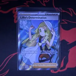 Pokemon Lillie's Determination Ultra Rare Full Art Holo Card Me01 169/132 - Image 1