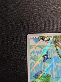Meditite 153/142 Illustration Rare SV07: Stellar Crown Pokemon Card NM - Image 2
