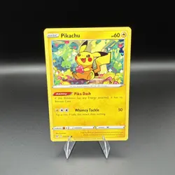Pokemon TCG Lost Origin Pikachu Reverse Holo Common Card 52/196 Nm - Image 1