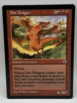 MTG 1997 Portal - # Fire Dragon - Image 1