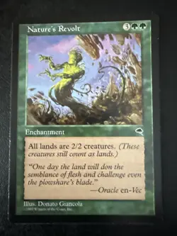 Nature's Revolt Tempest English Magic the Gathering Rare Green Enchantment - Image 1