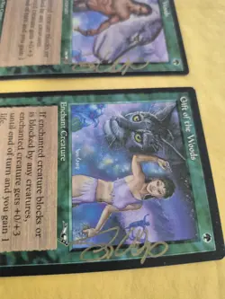 Gold Signed Unplayed Gift of the Woods A B Alliances Magic Susan Van Camp Edh - Image 2