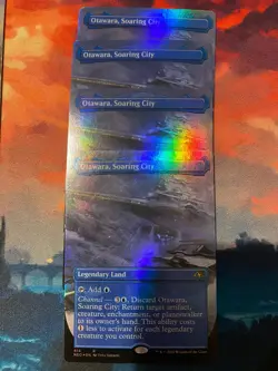 MTG Kamigawa Neon Dynasty Otawara Soaring City Borderless Foil x 1 - Image 1