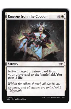 Emerge from the Cocoon C Duskmourn: House of Horror 5 NM MTG Magic - Image 1