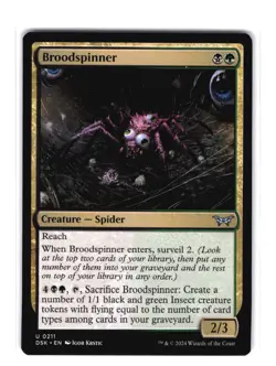 Broodspinner U Duskmourn: House of Horror 211 NM MTG Magic - Image 1