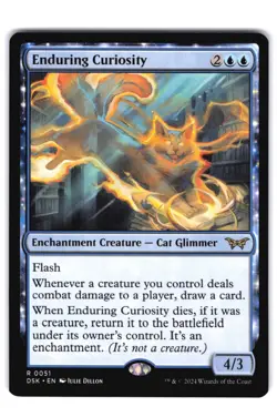 Enduring Curiosity R Duskmourn: House of Horror 51 NM MTG Magic - Image 1