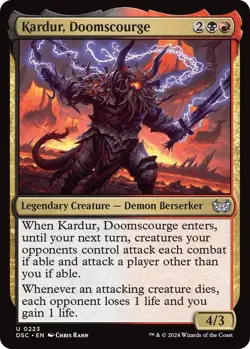 Kardur, Doomscourge U Commander: Duskmourn: House of Horror 223 NM MTG Magic - Image 1
