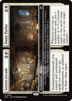 Secret Arcade // Dusty Parlor R Commander: Duskmourn: House of Horror 10 NM MTG - Image 1