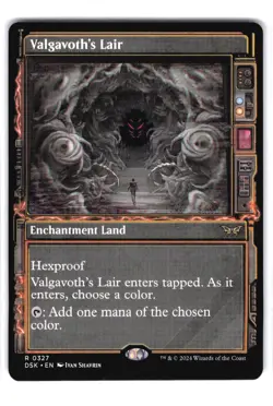 Valgavoth's Lair (Showcase) R Duskmourn: House of Horror 327 NM MTG Magic - Image 1