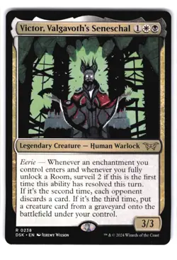 Victor, Valgavoth's Seneschal R Duskmourn: House of Horror 238 NM MTG Magic - Image 1
