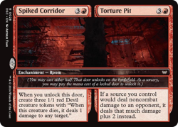 Spiked Corridor // Torture Pit R Commander: Duskmourn: House of Horror 28 NM MTG - Image 1