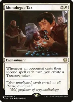 MTG Monologue Tax - 019/081 / English / Near Mint - Image 1