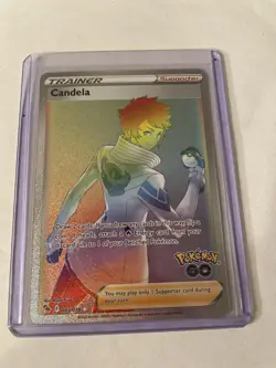 Pokemon Candela Trainer-Supporter Secret Rare Full Art Holo 083/078 Pokemon GO - Image 1