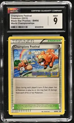 CHAMPIONS FESTIVAL World Champs 2013 Promo #BW95 CGC 9 Pokemon - Image 1