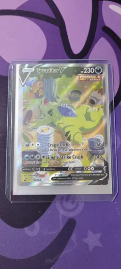 Pokemon TCG Tyranitar V Sword & Shield - Battle Styles 155/163 Holo Full Art - Image 1