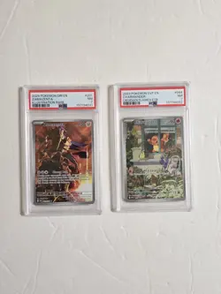 2023 POKEMON SVP EN BLACK STAR PROMO #044 CHARMANDER PSA 7 /ZAMAZENTA #201 PSA 7 - Image 1