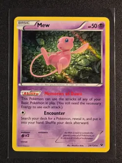 Mew 29/124 Fates Collide Holo Pokemon TCG LP - Image 1