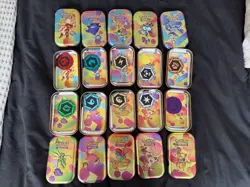 *EMPTY* Pokemon 151 Mini Tin Set 10 tins - Including ART and COINS. NO PACKS! - Image 1