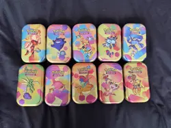 *EMPTY* Pokemon 151 Mini Tin Set 10 tins - Including ART and COINS. NO PACKS! - Image 2