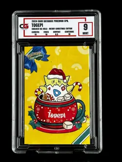 2024 Pokemon CG 9 TOGEPI Christmas Data TCG XMAS Holiday CGC PSA - Image 1
