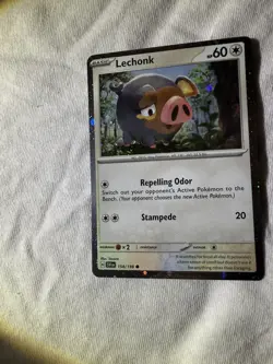 Lechonk - 154/198 (Cosmo Holo) NM, English Pokemon Scarlet & Violet Singles - Image 2