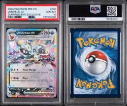 Umbreon ex #60 - Pokemon Prismatic Evolutions Stamped Surprise Box - PSA 10 - Image 3