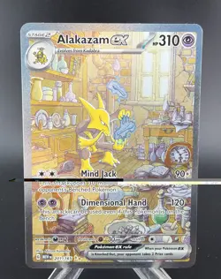 Pokemon TCG Alakazam EX 201/165 Special Illus. Rare Scarlet & Violet 151 SIR - Image 1