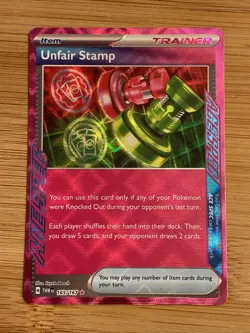 Pokemon TCG Unfair Stamp Scarlet & Violet-Twilight Masquerade 165/167 - Image 1
