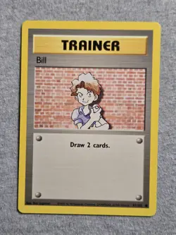 Pokemon TCG Bill Base Set 91/102 Regular Unlimited Common - Image 1