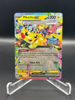 2024 Pokemon TCG Scarlet & Violet Surging Sparks 057/191 Pikachu ex RR - Image 1